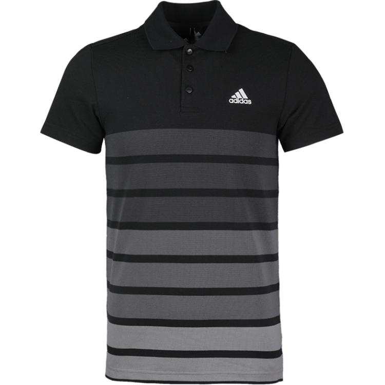 Adidas Adidas Polo Shirts Men's Black Polo Collar Moderate