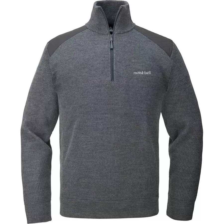 MONTBELL Sweaters Men's Stand Collar Moderate Cardigan