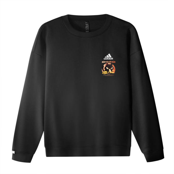 Adidas Adidas CNY Jia Chen Snake Banana Wealth Jin Bao Crew Neck Pullover Long Sleeved Sweatshirt Unisex Black