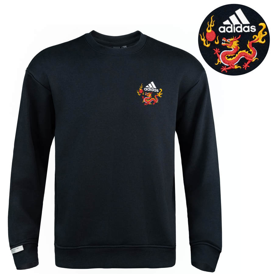 Adidas Adidas Sweatshirts Unisex Black Crew Neck Moderate