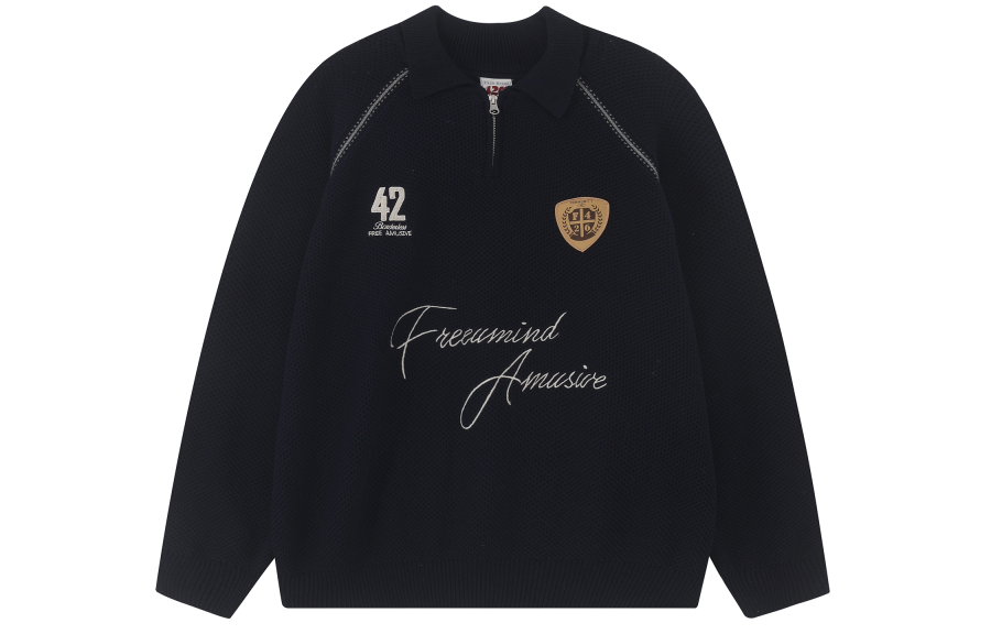 F426 F426 Sweaters Unisex Polo Collar Moderate