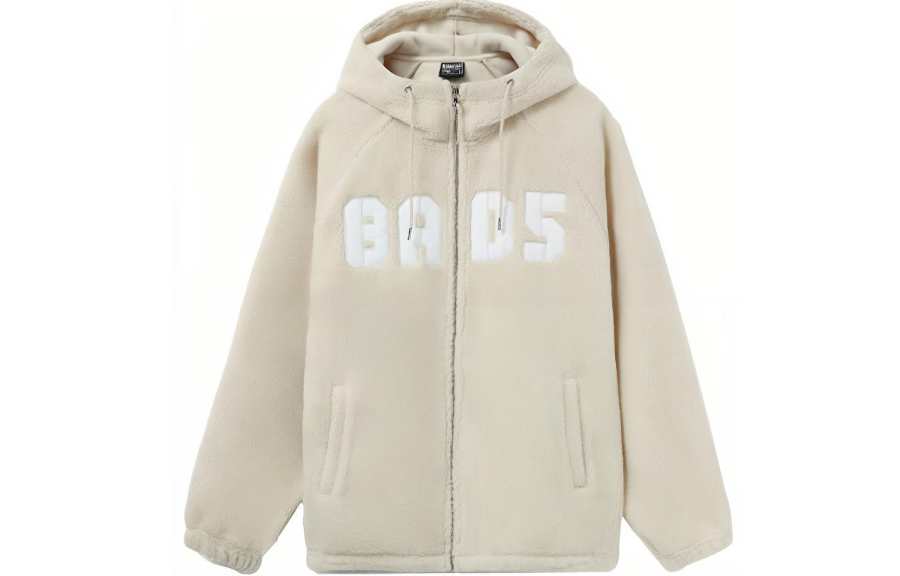 Li-Ning Li Ning Basketball Collection, Anti Five BADFIVE Fleece Lined Loose Fit Knitted Fabric Zippers Jacket Men's Dusty Khaki