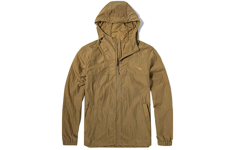 THE NORTH FACE Jackets Men's Brown Hooded Thin Straight Fit