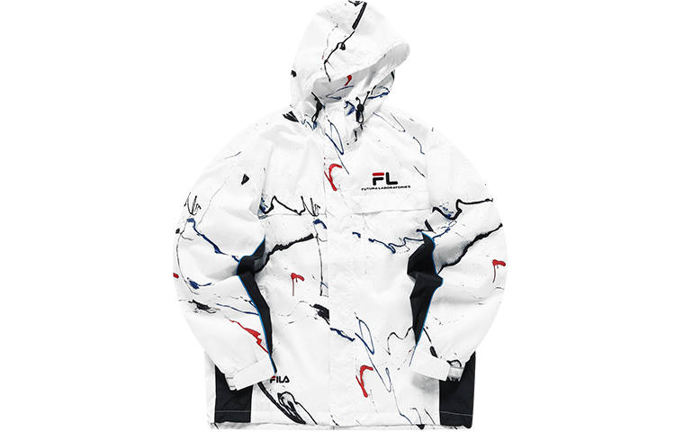FILA FUSION Jackets Men's White Hooded Moderate Other