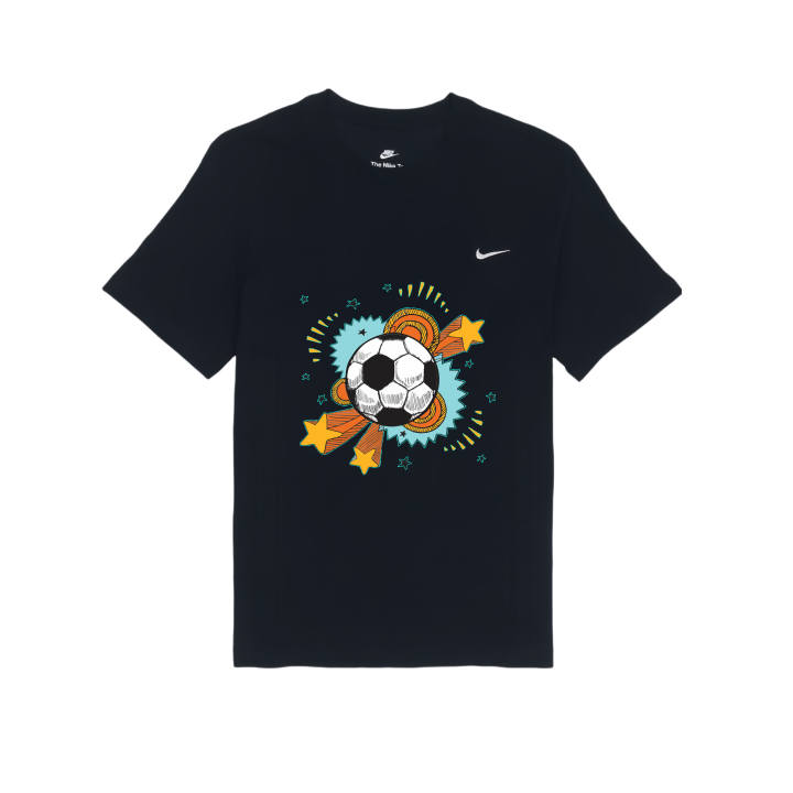 Nike Nike T Shirts Unisex Black Crew Neck Moderate Straight Fit