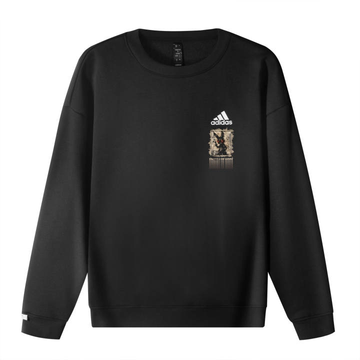 Adidas Adidas Sweatshirts Unisex Black Crew Neck Moderate Regular