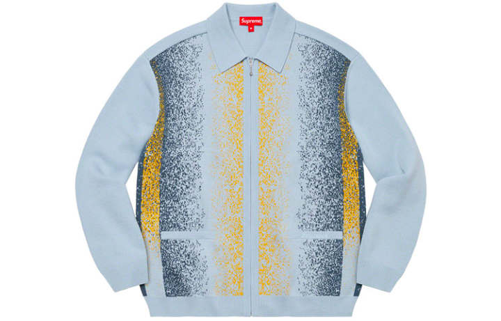 Supreme Supreme Gradient Stripe Zip Up Cardigan