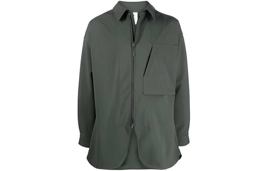 Y-3 Y 3 Jackets Men's Green Lapel Moderate Other