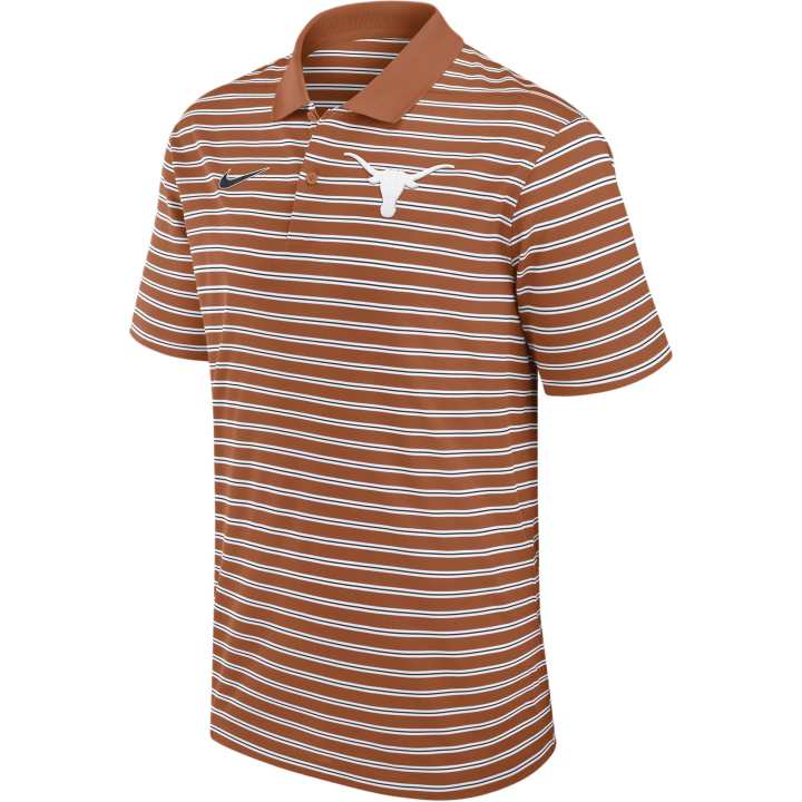 Nike Nike Texas Longhorns Primetime Victory Striped Men's Nike Dri FIT College Polo