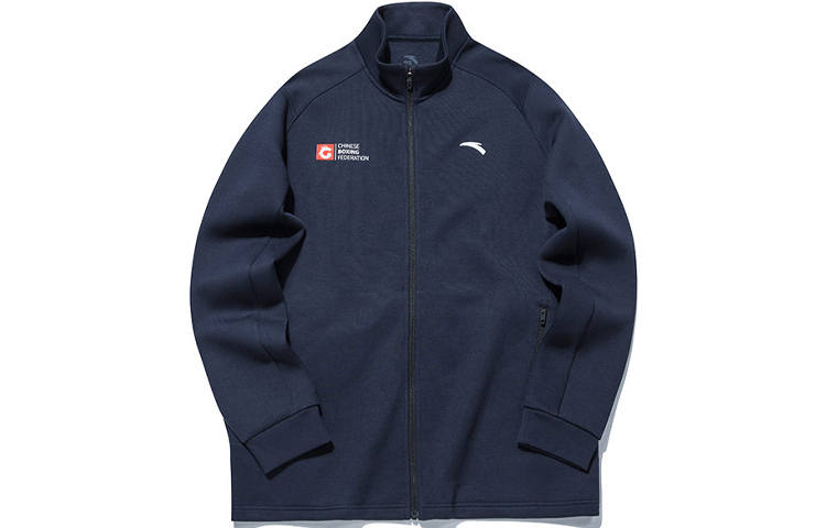 ANTA Variety Training Collection Jackets Men's Blue Stand Collar Moderate Other