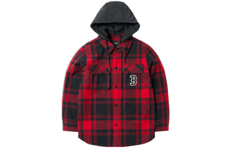 MLB MLB Base Logo Jackets Unisex Red Hooded Moderate Other