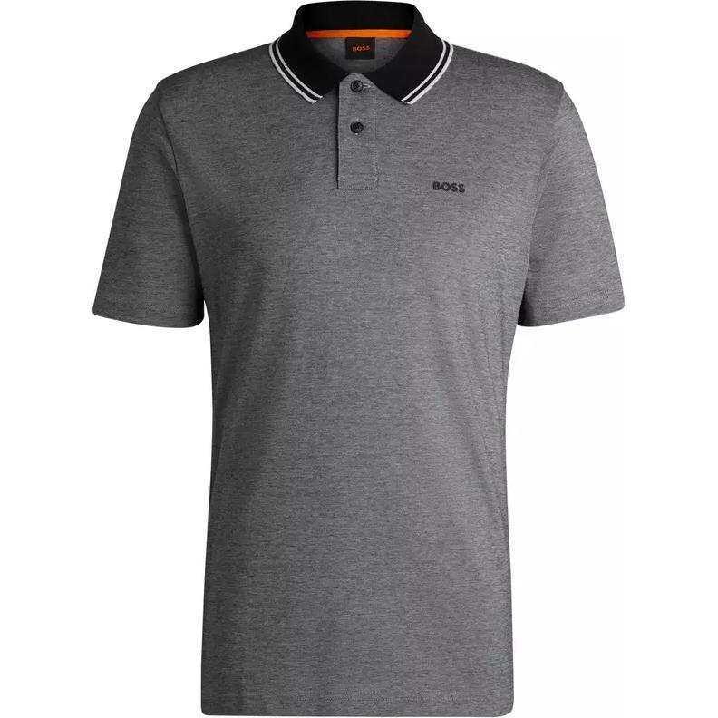 HUGO BOSS Boss HUGO BOSS Logo Embossed Short Sleeved Polo Shirt