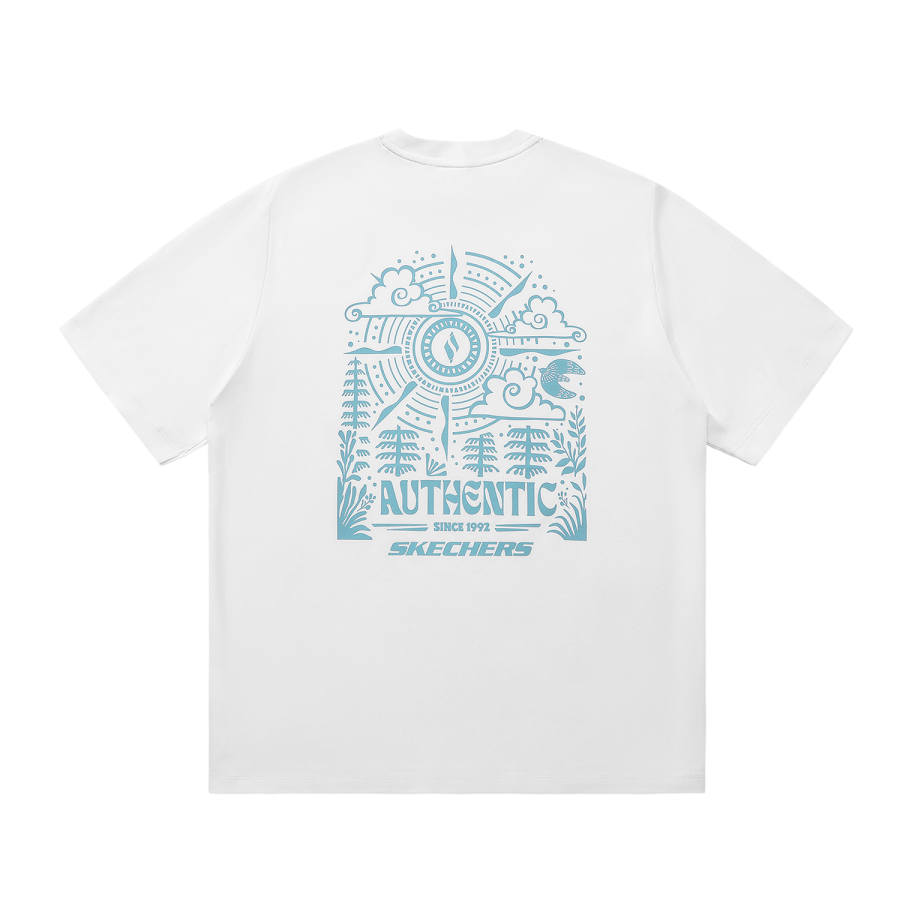 Skechers Elegant Diamond Collection T Shirt Unisex Bright White