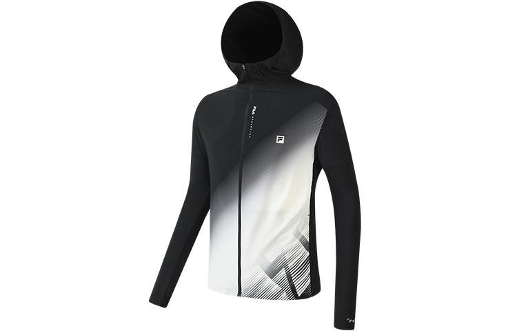 FILA Athletics Jackets Men's All Over Print Hooded Moderate Straight Fit