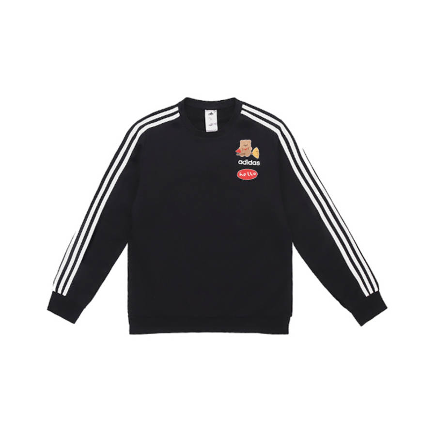 Adidas Adidas Sweatshirts Unisex Black Crew Neck Moderate