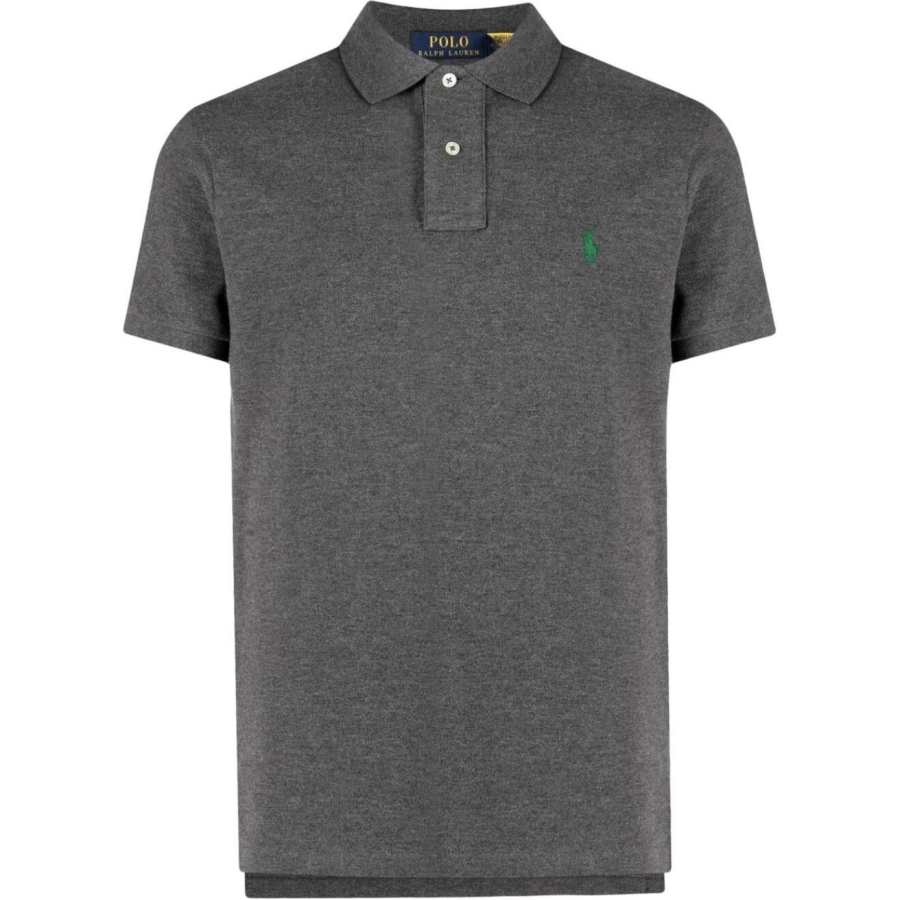 Polo Ralph Lauren Logo Embroidered Straight Hem Polo Shirt