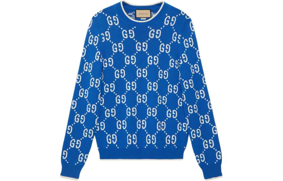 GUCCI SS24 Knitwear Men's Cobalt Blue