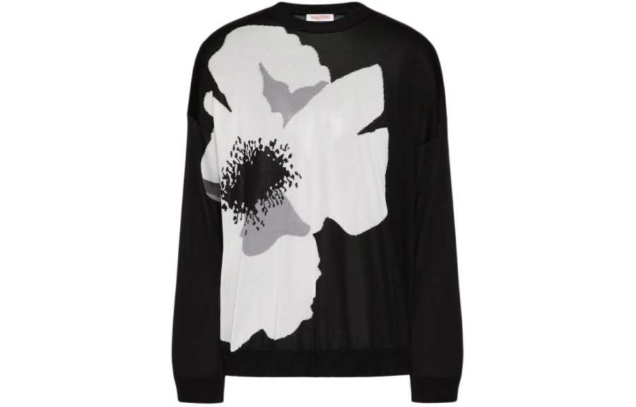 Valentino Valentino Floral Patterned Crewneck Jumper