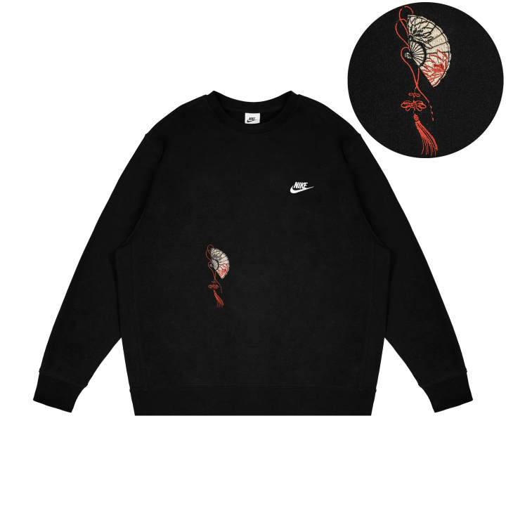 Nike Nike Sweatshirts Unisex Black Crew Neck Moderate Regular