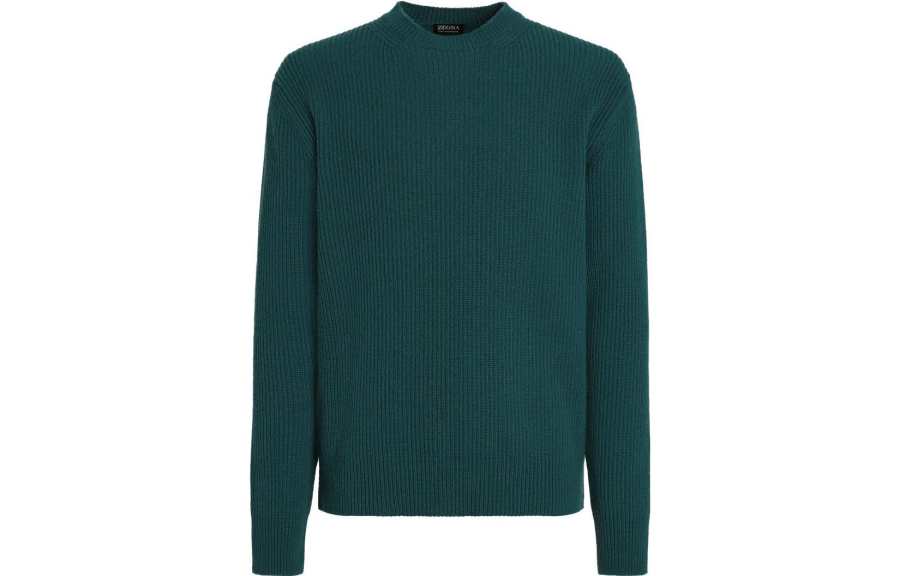 Ermenegildo Zegna Sweaters Men's Green Crew Neck Moderate Other