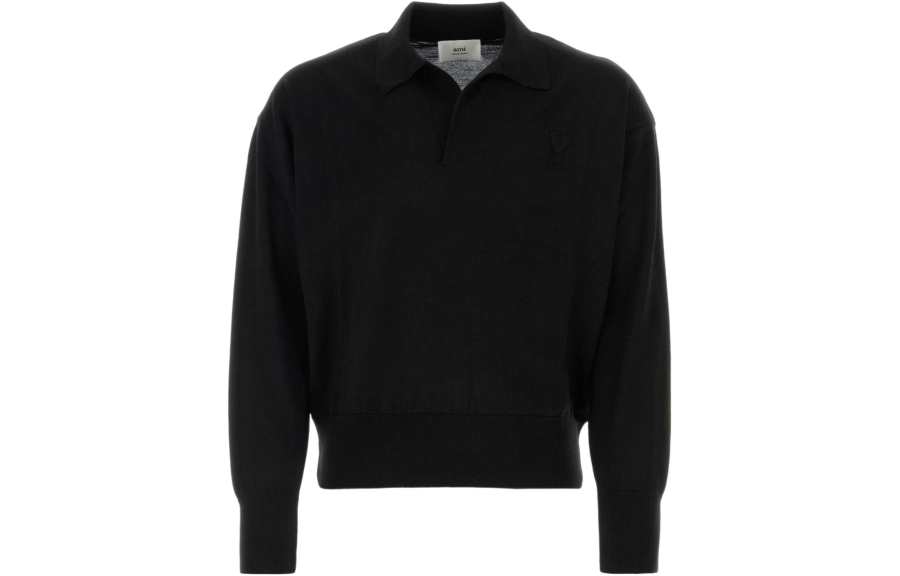 AMIPARIS AMIPARIS Sweaters Unisex Black Lapel Moderate Other