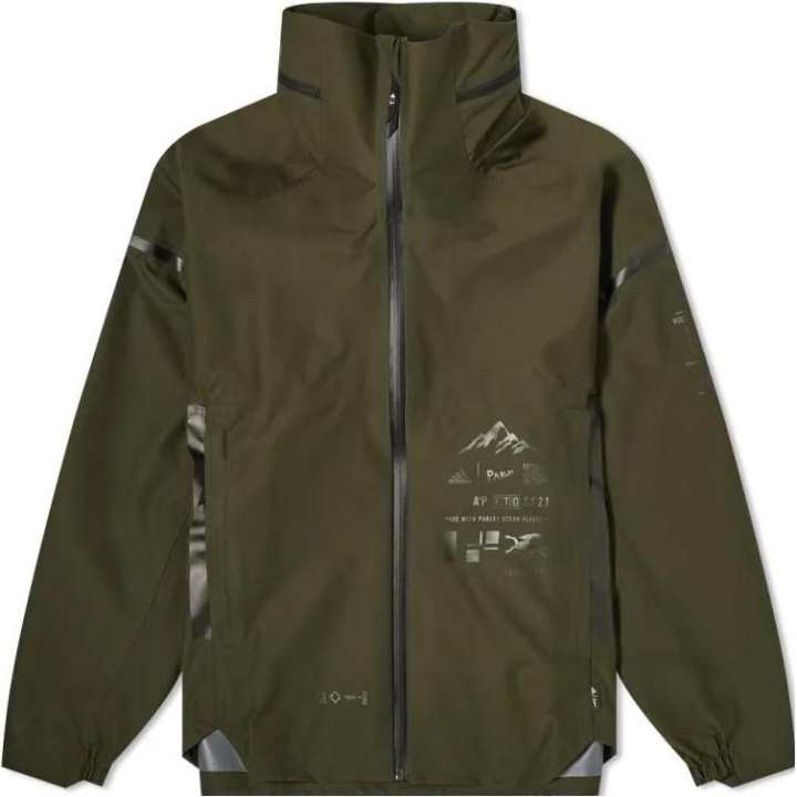 Adidas Adidas Jackets Men's Night Sky Green Hooded Moderate Other