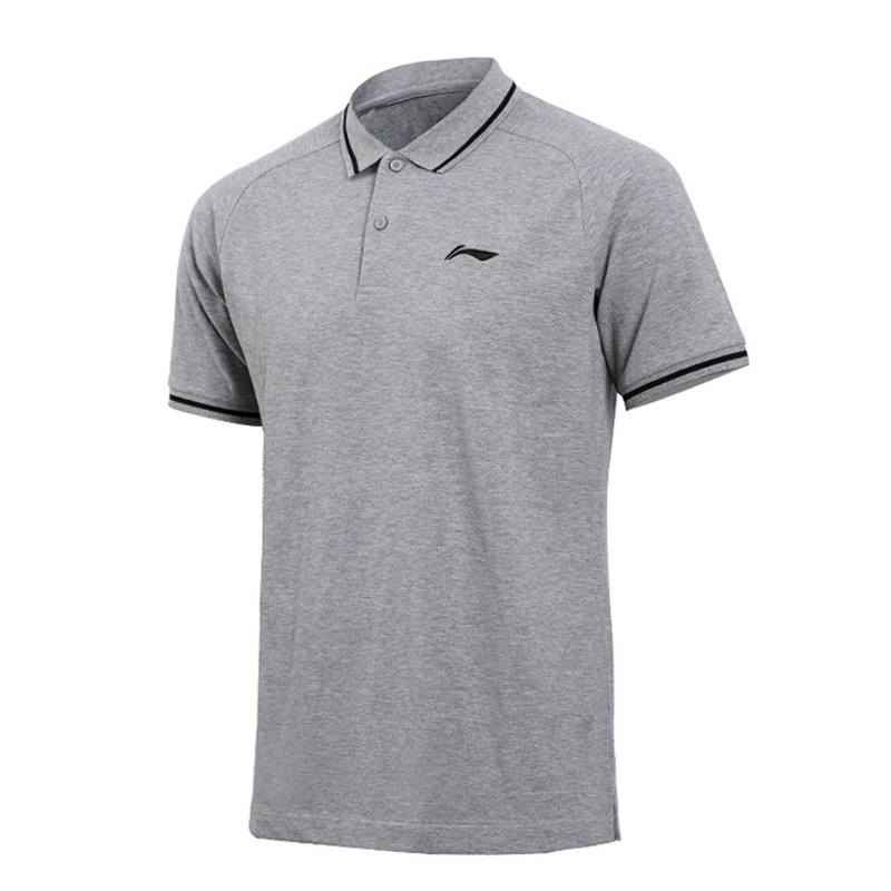 Li-Ning Li Ning Polo Shirt Men's Light Gray