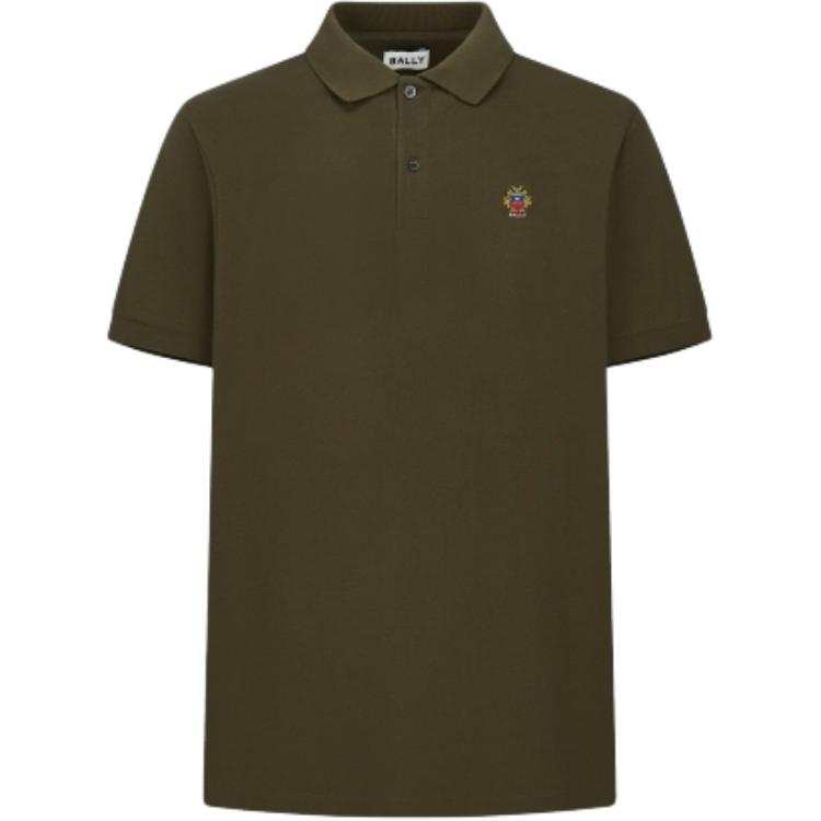 BALLY FW24 Polo Shirt Men's Army Green