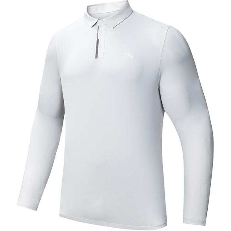 Anta Variety Training Collection Polo Shirt Men's Cumulus Gray