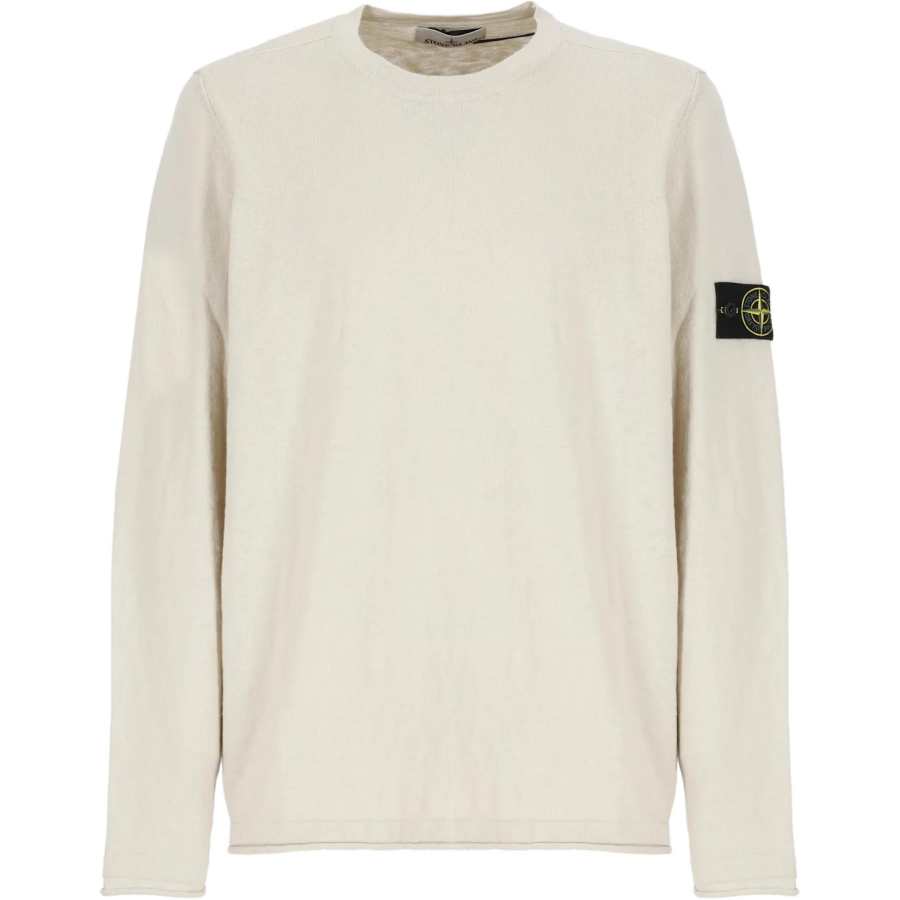 STONE ISLAND Logo Patch Crewneck Sweater