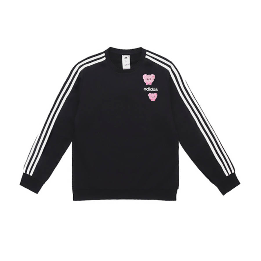 Adidas Adidas Sweatshirts Men's Black Crew Neck Moderate