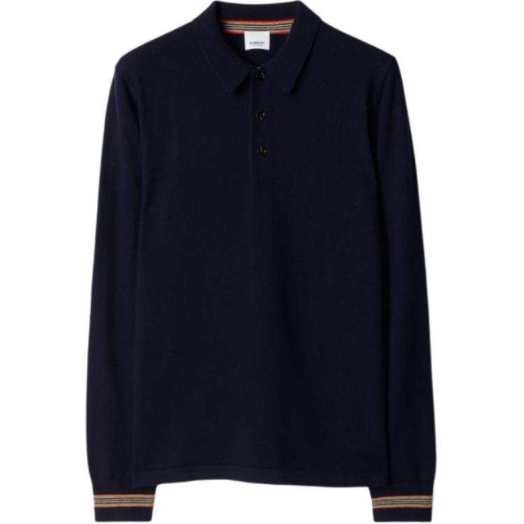 Burberry Polo Shirt Men's Marine Blue