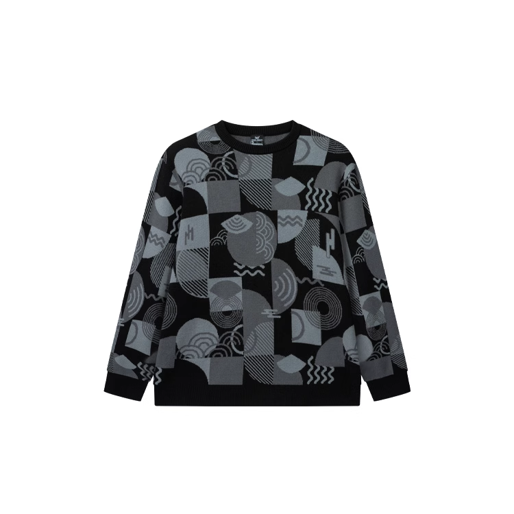 361° 361° Sweaters Men's Super Black Crew Neck Thickened Other