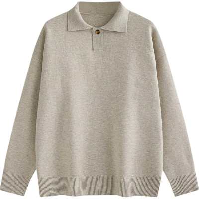 IZKZ Sweaters Men's Lapel Thickened