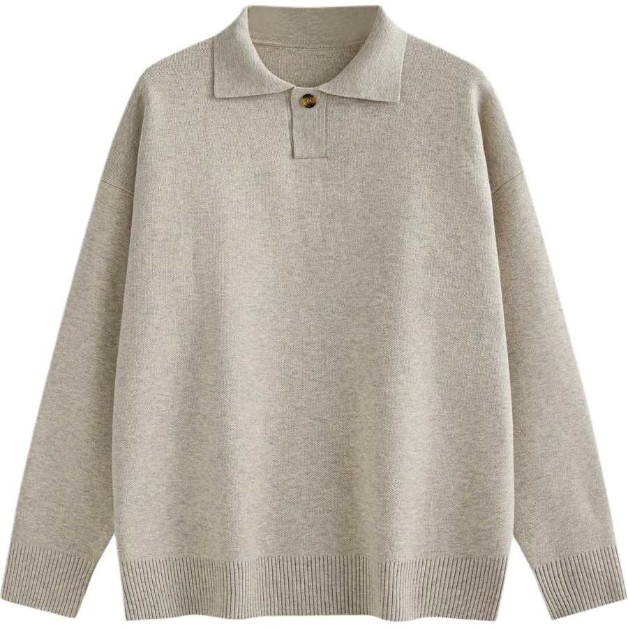 IZKZ IZKZ Sweaters Men's Lapel Thickened
