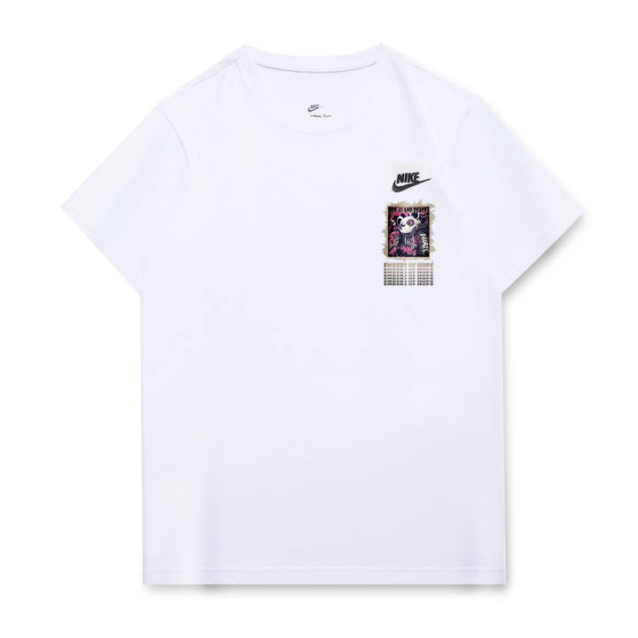 Nike Nike T Shirts Unisex White Crew Neck Moderate Straight Fit