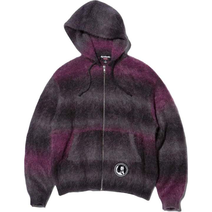 Supreme Supreme Hysteric Glamour Mohair Zip Up Hooded Sweater