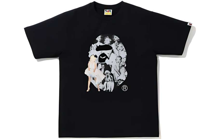 A BATHING APE Bape A BATHING APE X Marilyn Monroe Big Ape Head Tee
