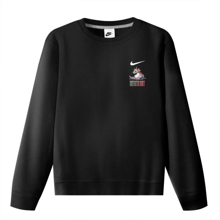 Nike Nike Sweatshirts Men's Black Crew Neck Moderate Regular