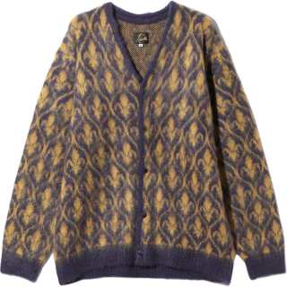 Needles patterned-jacquard cardigan