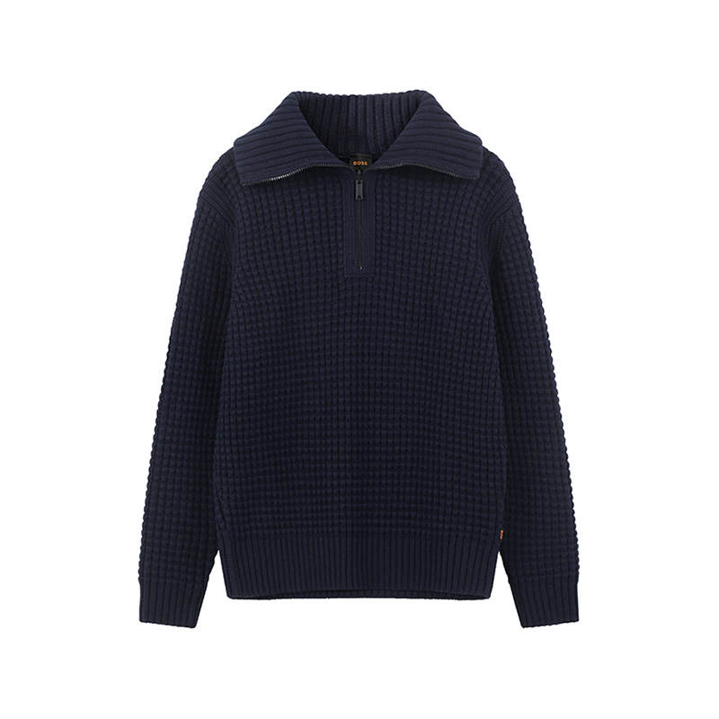 HUGO BOSS SS24 Knitwear Men's Dark Blue