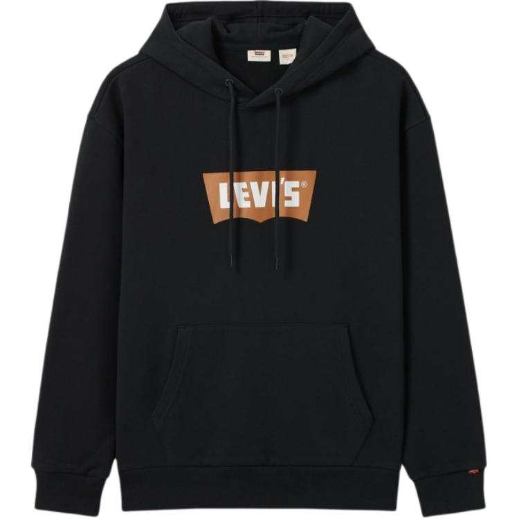 Levis Levis Sweatshirts Men's Black Hooded Moderate