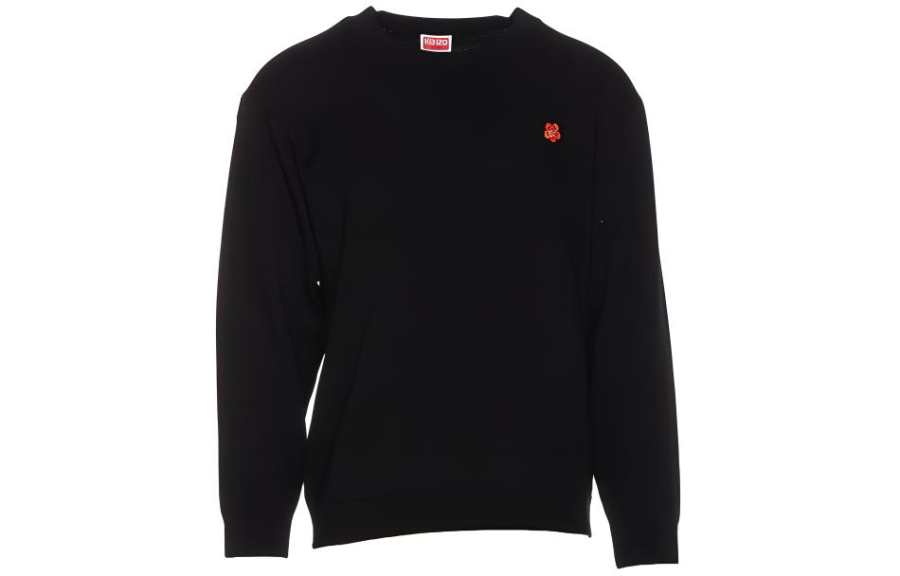 KENZO KENZO Boke Flower Crest Embroidered Knitted Sweater