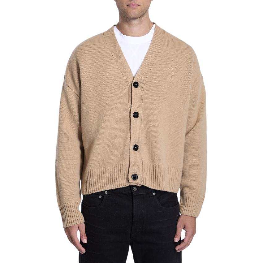 AMIPARIS Ami Paris Ami De Coeur Buttton Up Cardigan