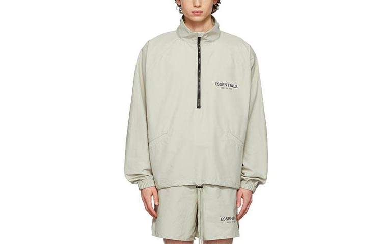 Fear Of God Essentials Ssense Exclusive Half Zip Track Jacket