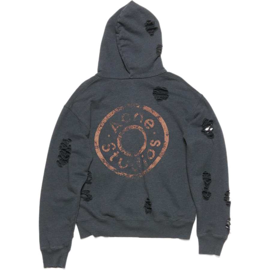 Acne Studios Acne Studios Distressed Zipped Hoodie