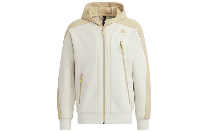 Adidas Adidas Jackets Men's Ecru Hooded Moderate Other
