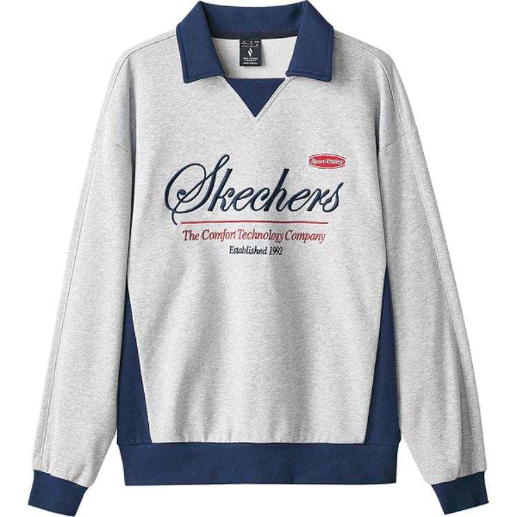 Skechers Skechers Sweatshirt Unisex Pattern Gray