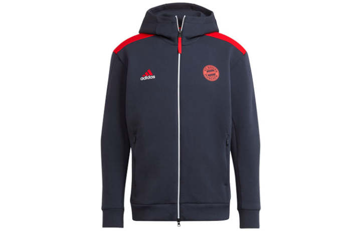 Adidas Adidas Bayern Munich Black Jacket Men's Dark Navy Blue