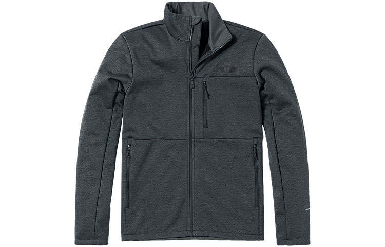 THE NORTH FACE Jackets Men's Gray Stand Collar Moderate Straight Fit
